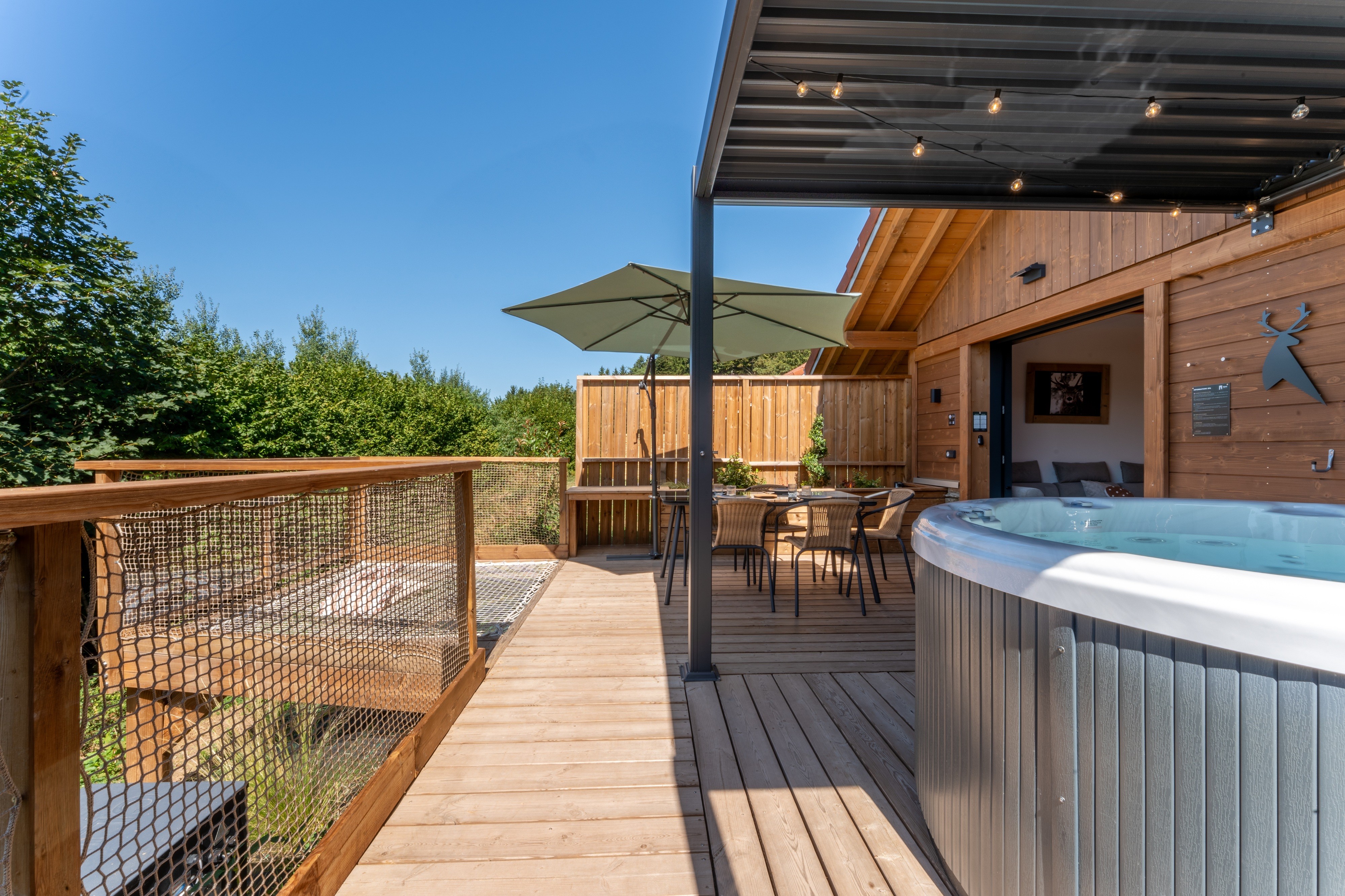 Terrasse et spa - Chalet Forest Family - Domaine Epic Chalets