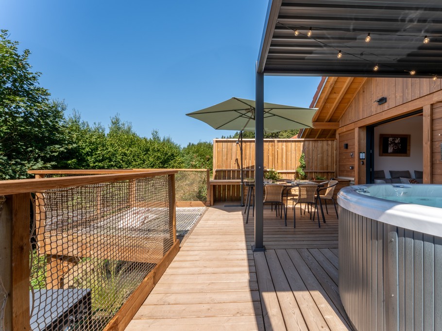 Terrasse et spa - Chalet Forest Family - Domaine Epic Chalets