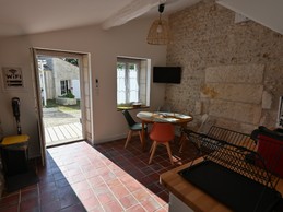 Pièce de vie vue sur l 'extérieur