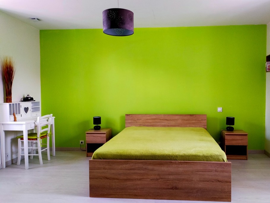 chambre, lit de 160