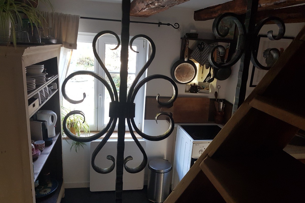 vue de l'escalier cuisine