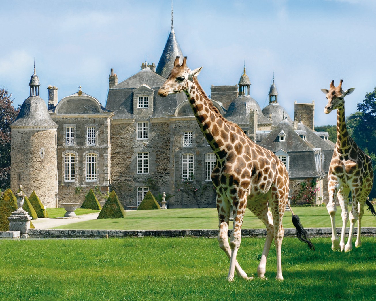 Zoo et Château de la Bourbansais à Pleugueneuc