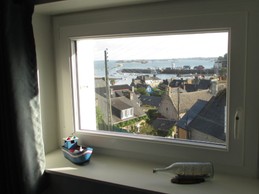 Location, Loguivy-de-la-mer, location Clévacances, le Barbu, la superbe vue mer depuis l'une des chambres de l'étage