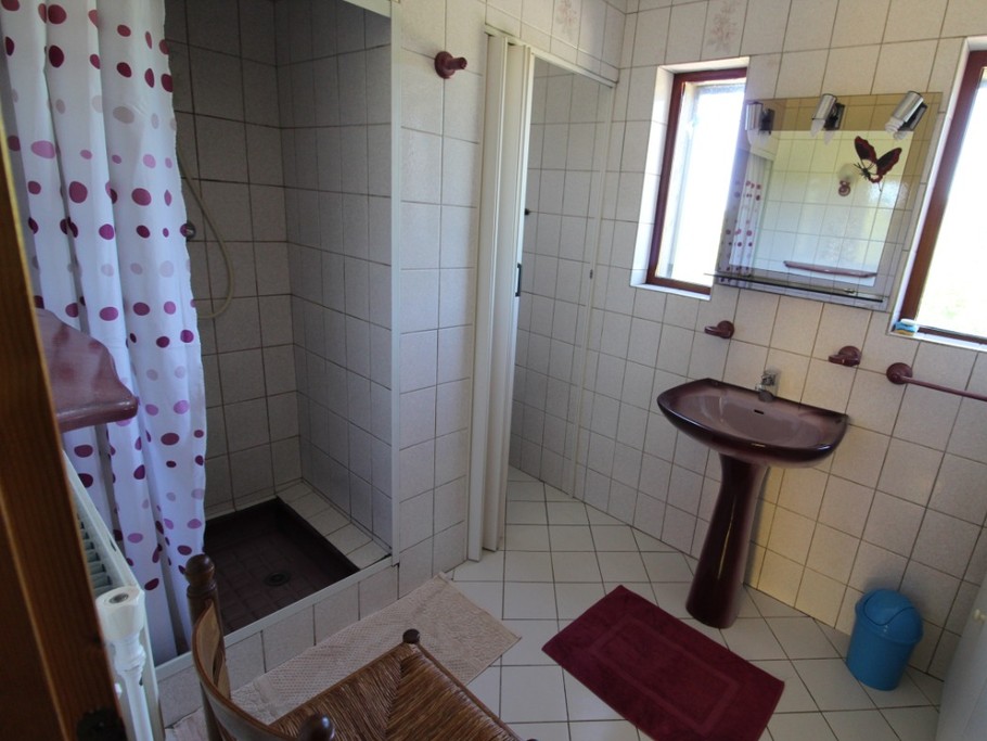 Salle d'eau avec douche
