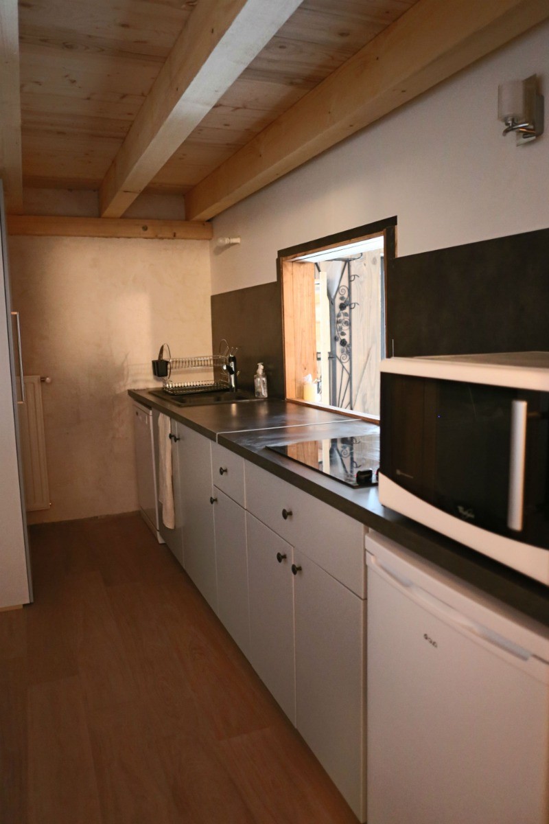 La cuisine - Chambre Chalet à la ferme à Cornimont