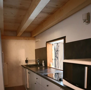 La cuisine - Chambre Chalet à la ferme à Cornimont