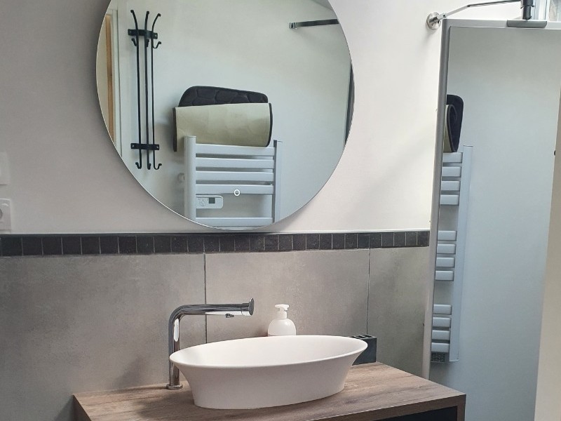 Salle d'eau - Chalet confort "La Casetta" à proximité d'Epinal