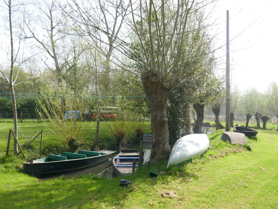 Accès direct à la rivière au bout du jardin