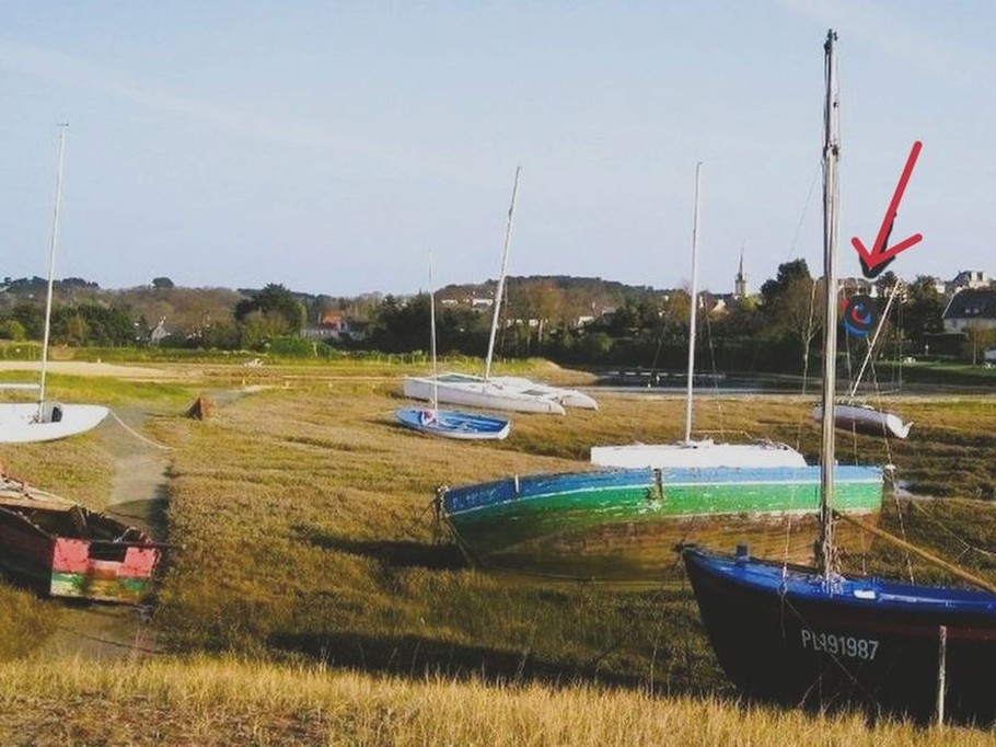 suivez la flèche, c'est là !