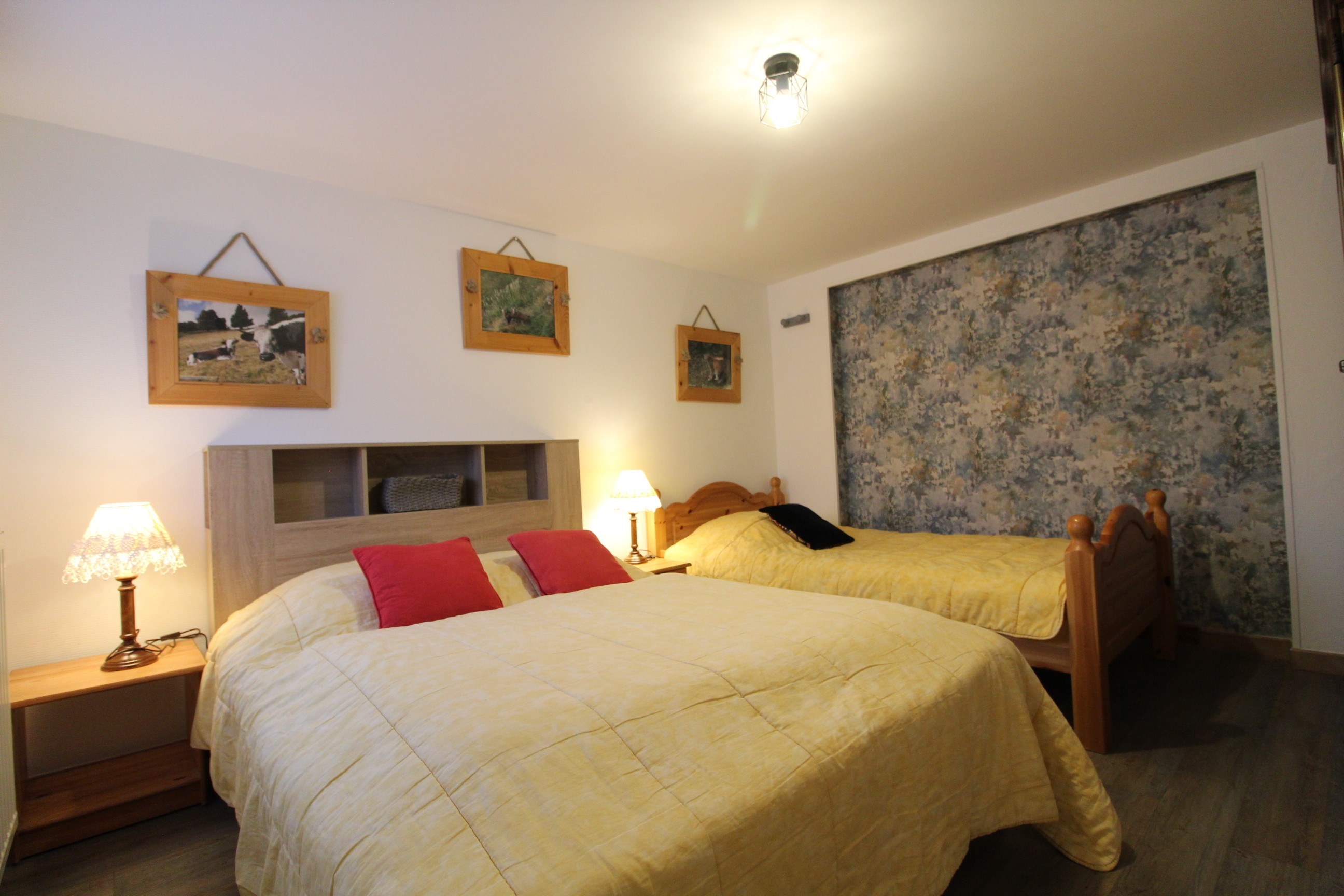 Chambre 3 couchages - Gîte La Moselotte à Saulxures-sur-Moselotte – Proche Lac & Voie Verte