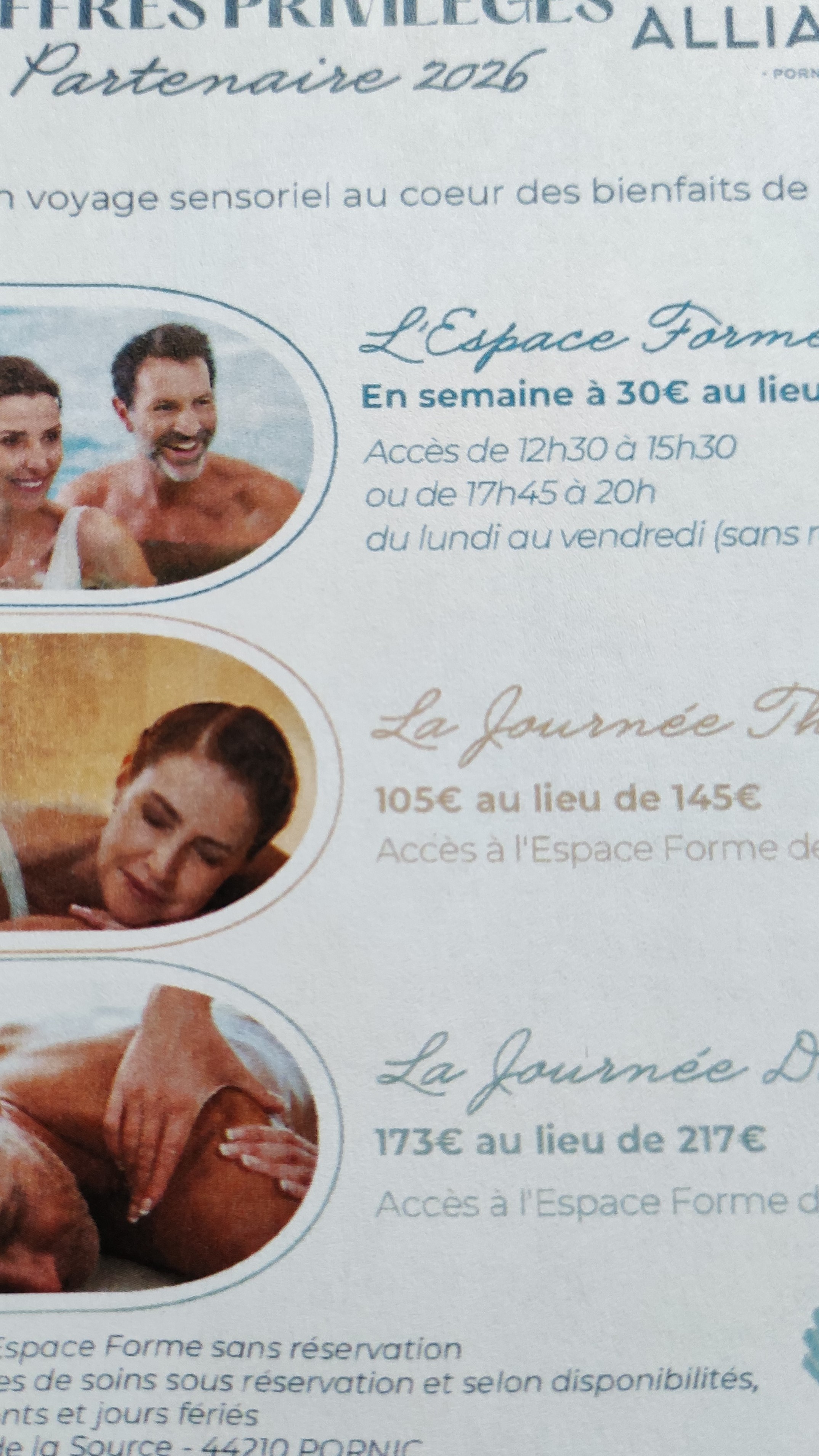 Thalasso offers