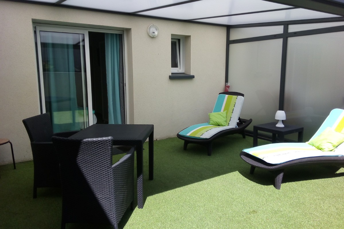 Gite la Rosadéle  terrasse semi couverte, La Rosadèle Océane, Appartement Paimpol