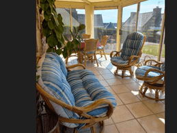 Clévacances - VILLA POUR 6 PERSONNES - VUE MER  - 5 MINUTES D'UN SITE MAGNIFIQUE - LANMODEZ