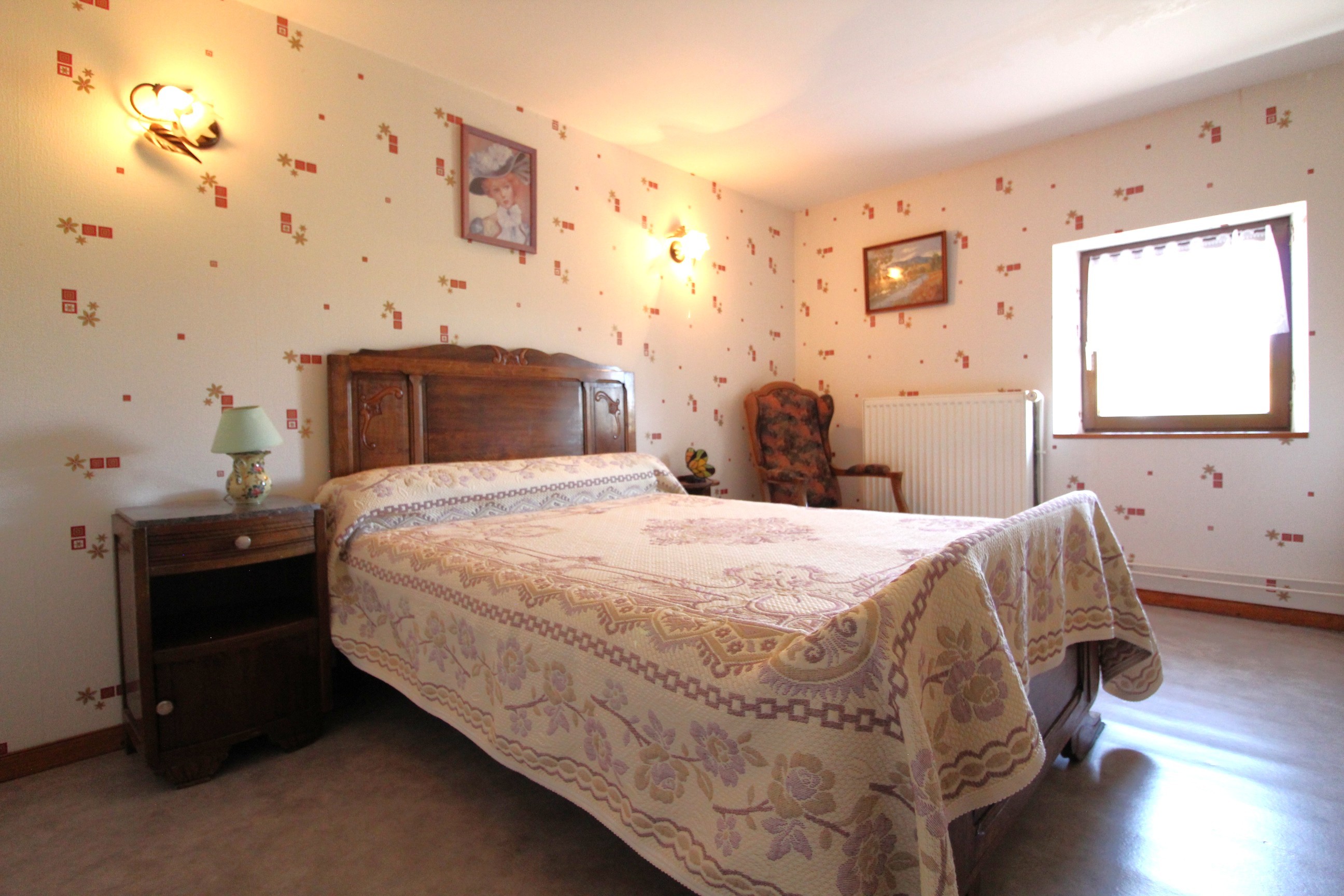 Chambre n°2 - Gîte du Han à Saint-Remy, Vosges – Appartement nature, jardin, terrain pétanque