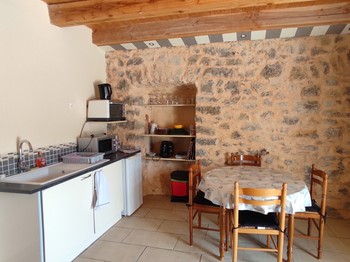 La Dame Blanche - Chambre Cordon de Royat - Kitchenette