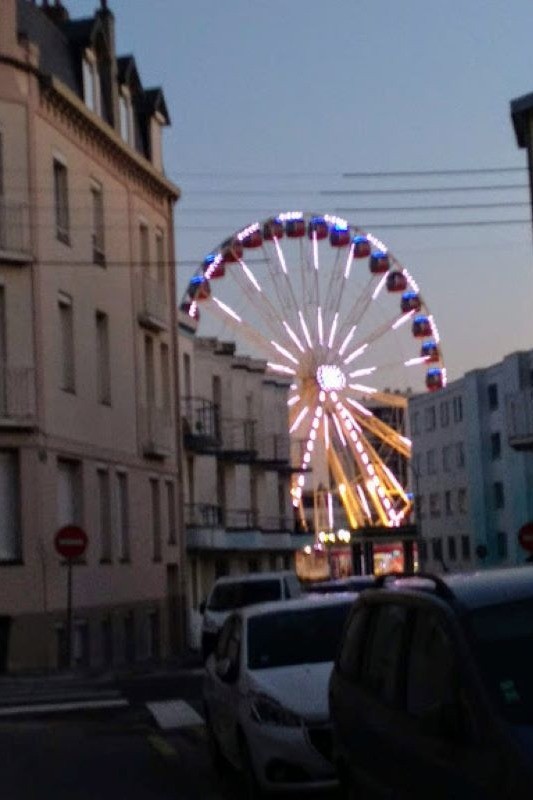 Vue depuis la porte d'entrée