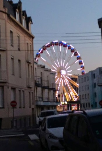 Vue depuis la porte d'entrée