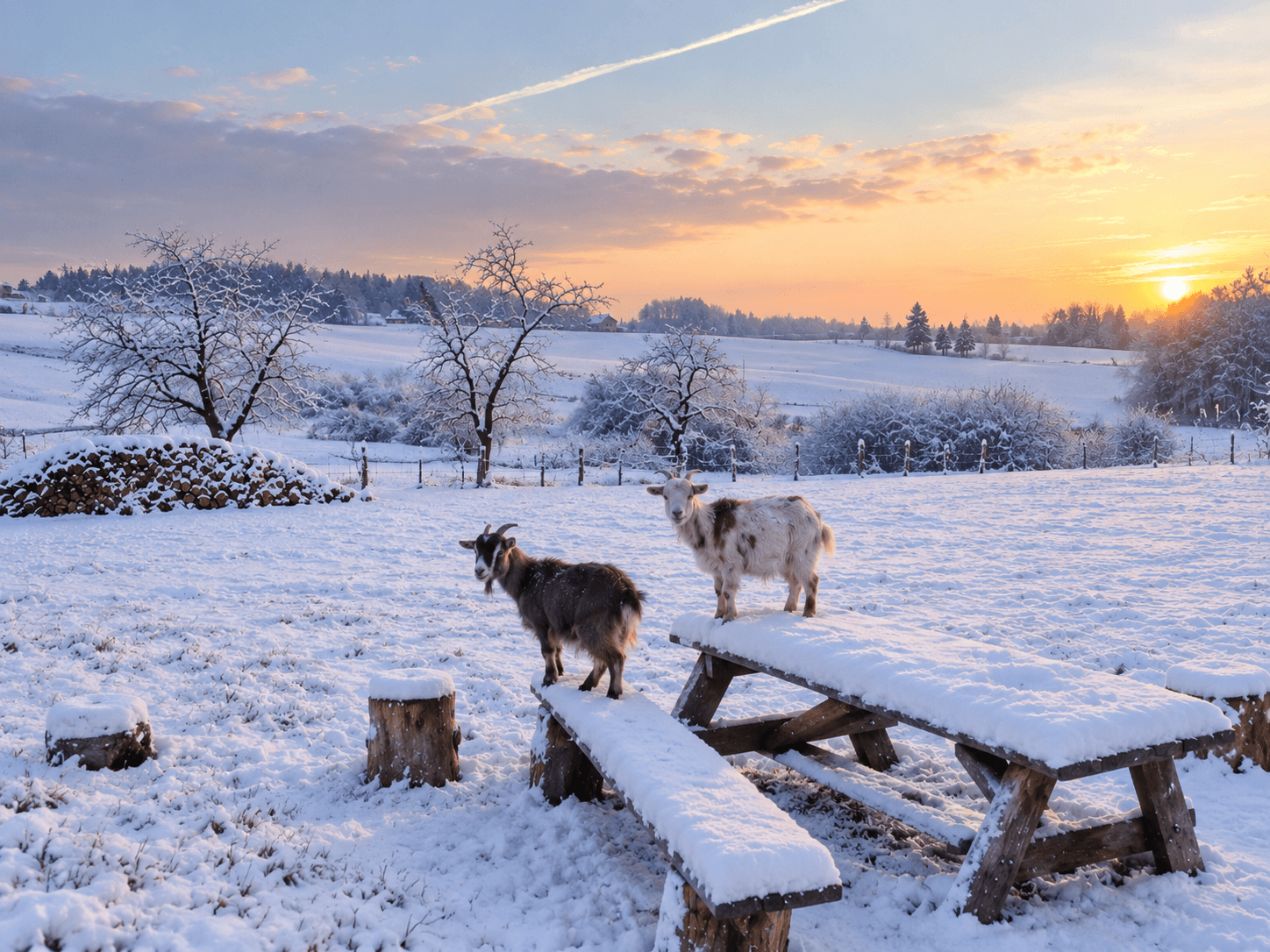 Sous la neige 
