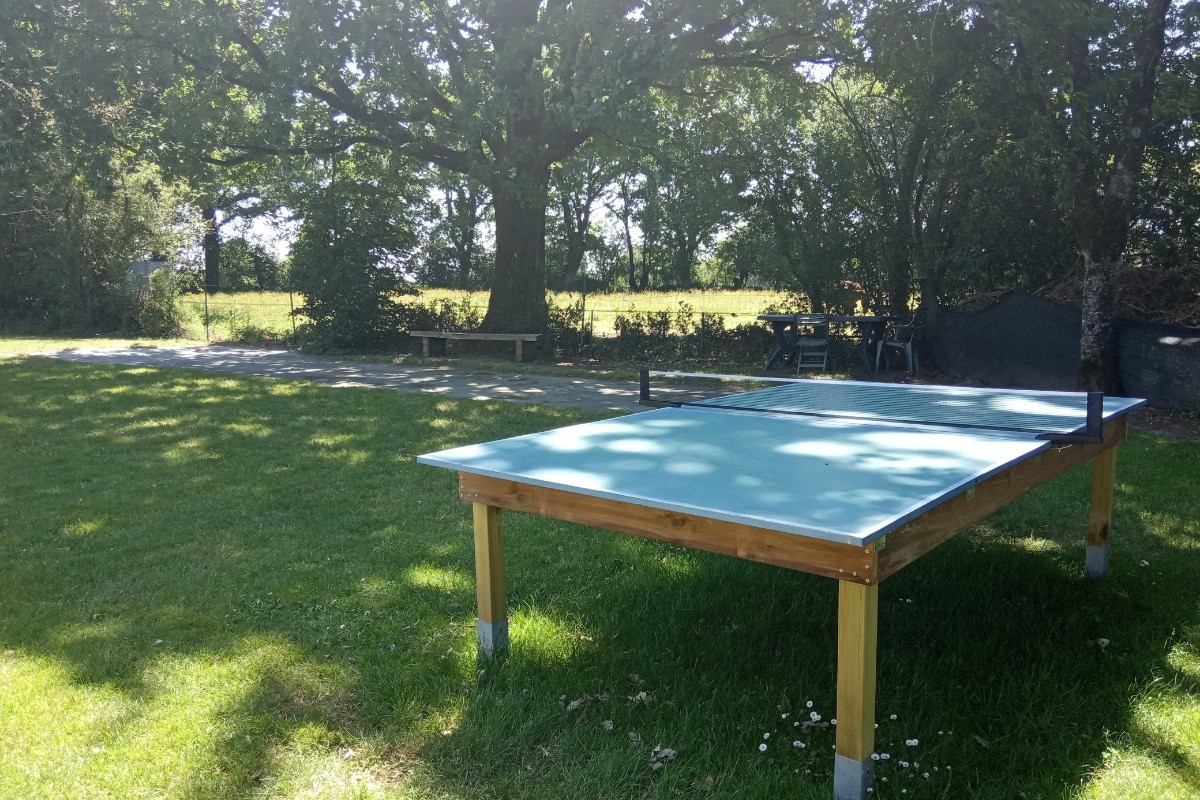 table de ping-pong / terrain de pétanque