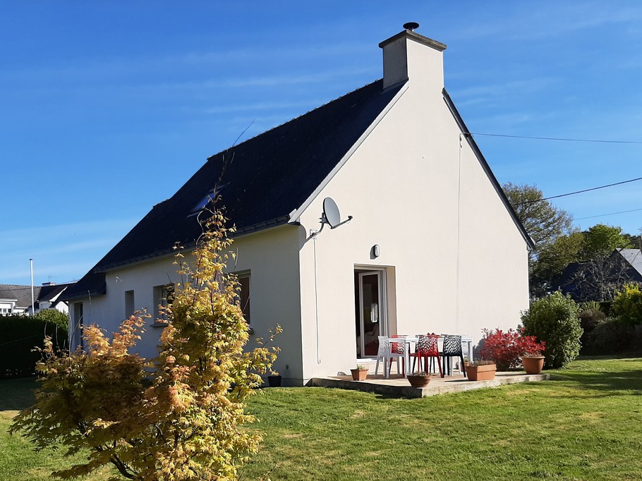 jardin vue sur la façade Sud