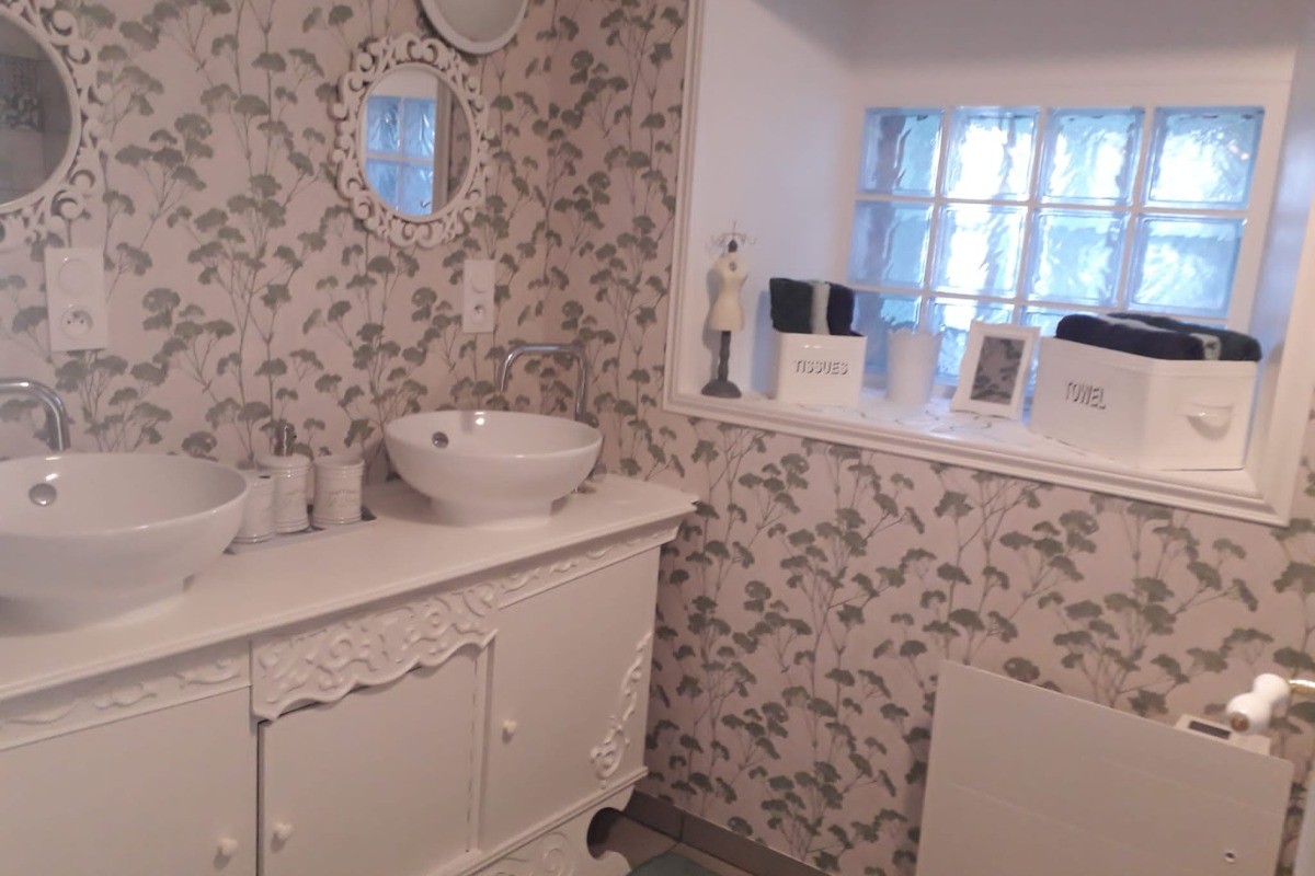 Les jardins de Salinor, location, Planguenoual, salle de bain