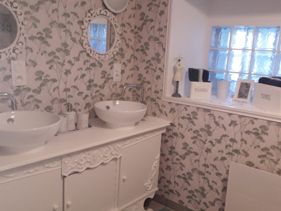 Les jardins de Salinor, location, Planguenoual, salle de bain