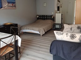 Pièce de vie et coin nuit - Studio montagne 2 personnes - Vernet les Bains