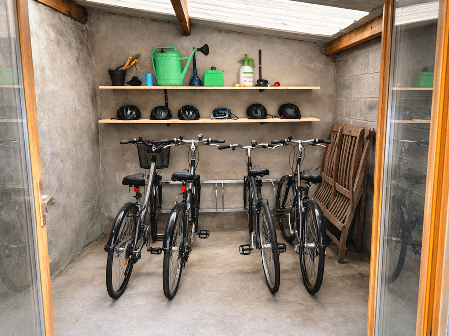 Bike room for 4 bikes