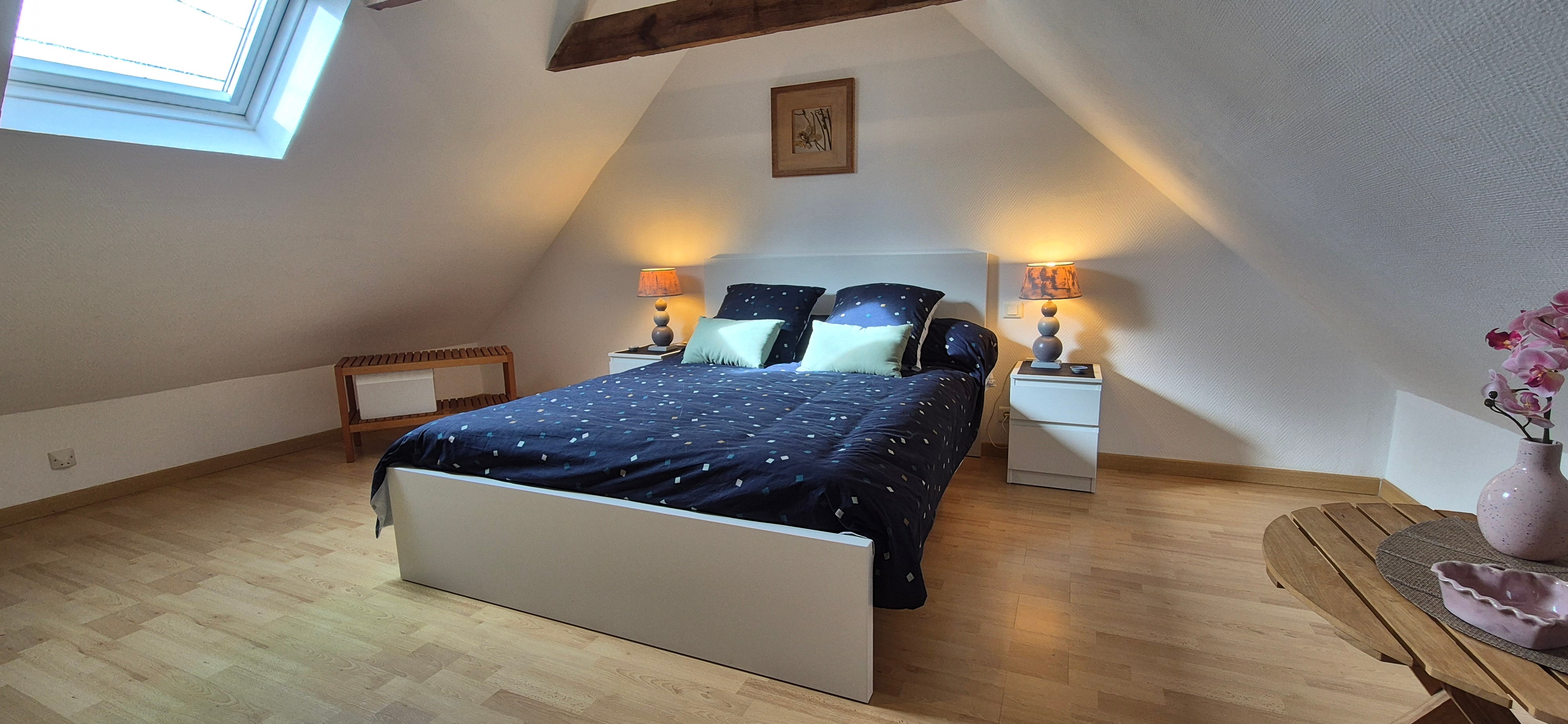 Chambre en mezzanine avec lit de 140