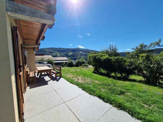 Terrace and its view - Arnica Holiday Cottage