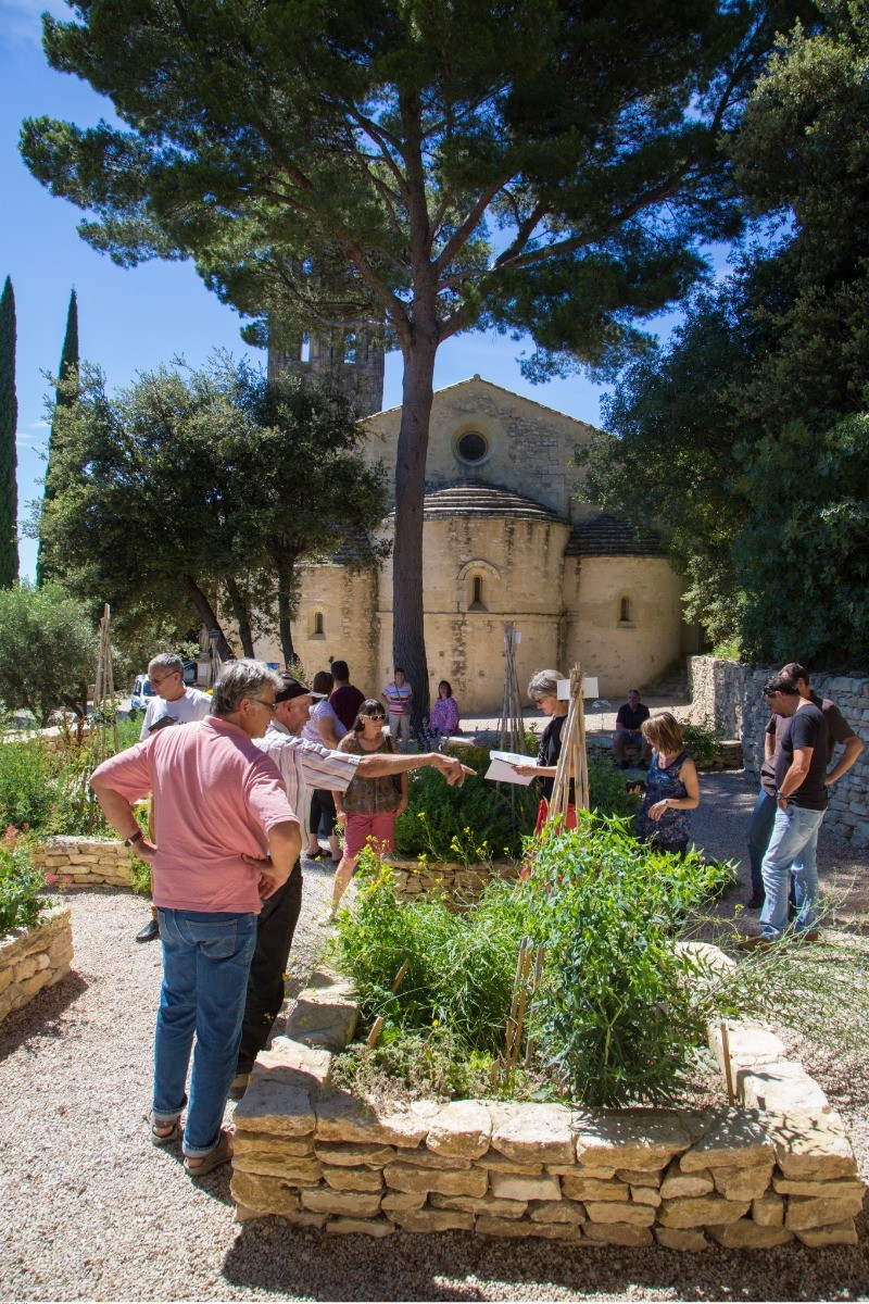 Visite jardin romain Notre Dame d'Aubune (©HOCQUEL A - VPA)