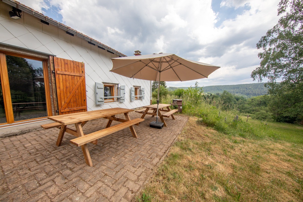 La terrasse et son espace nature..