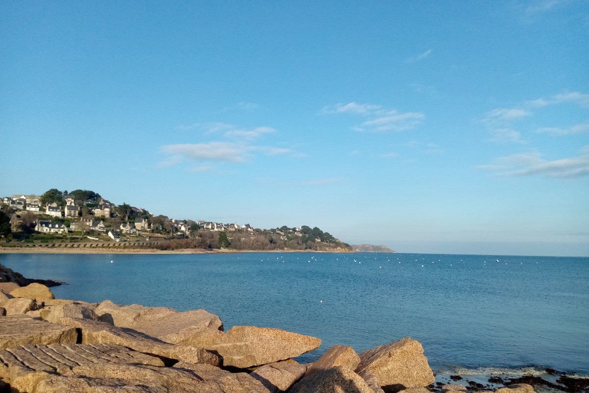Vue de la mer, à 200m. de la maison.