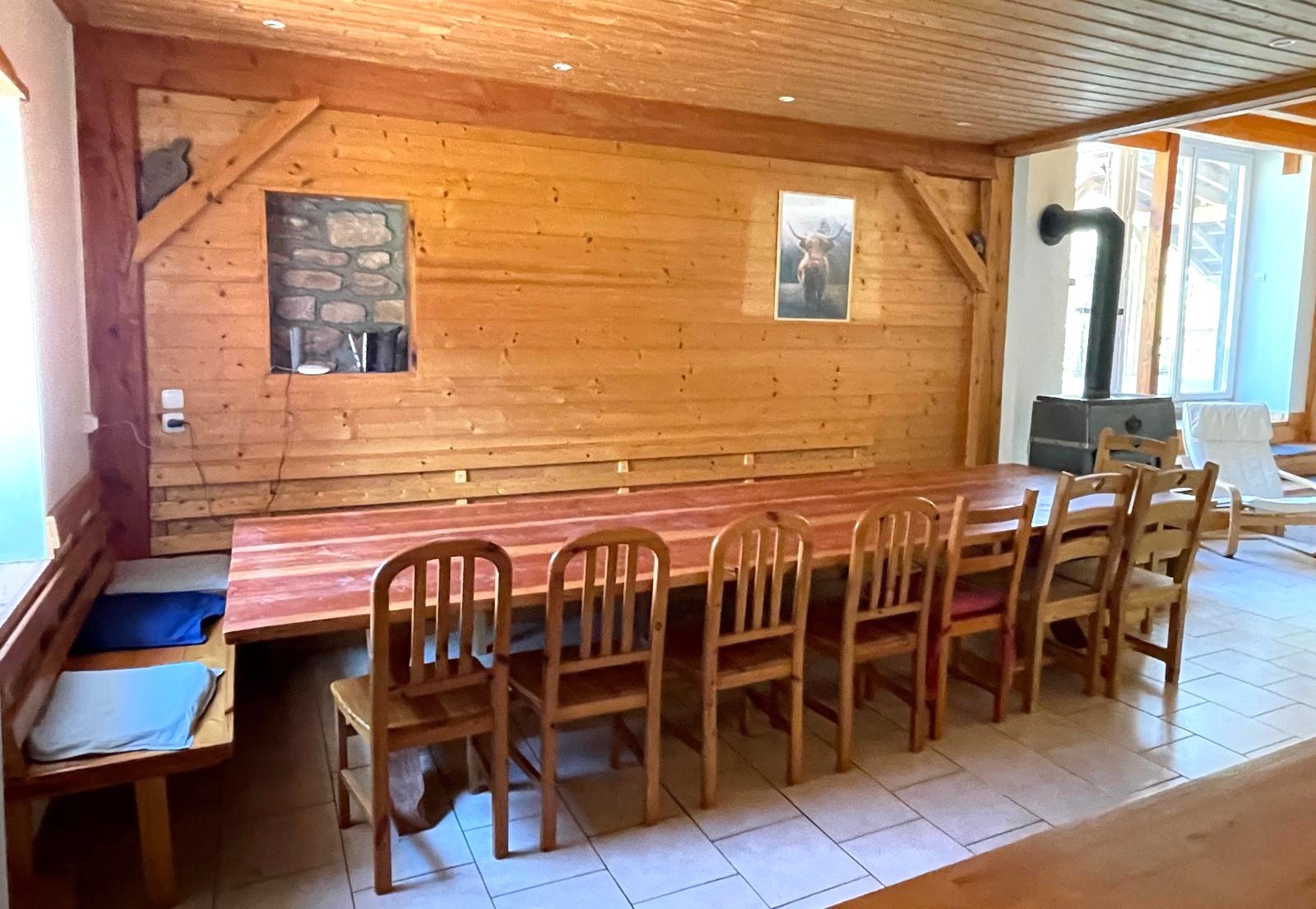 Salon/ séjour - îte de groupe Chevreuil au domaine Les Sources Folles