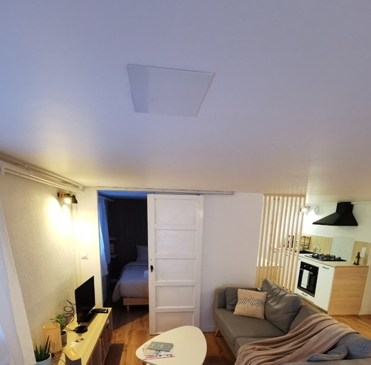 Vue ensemble espace salon