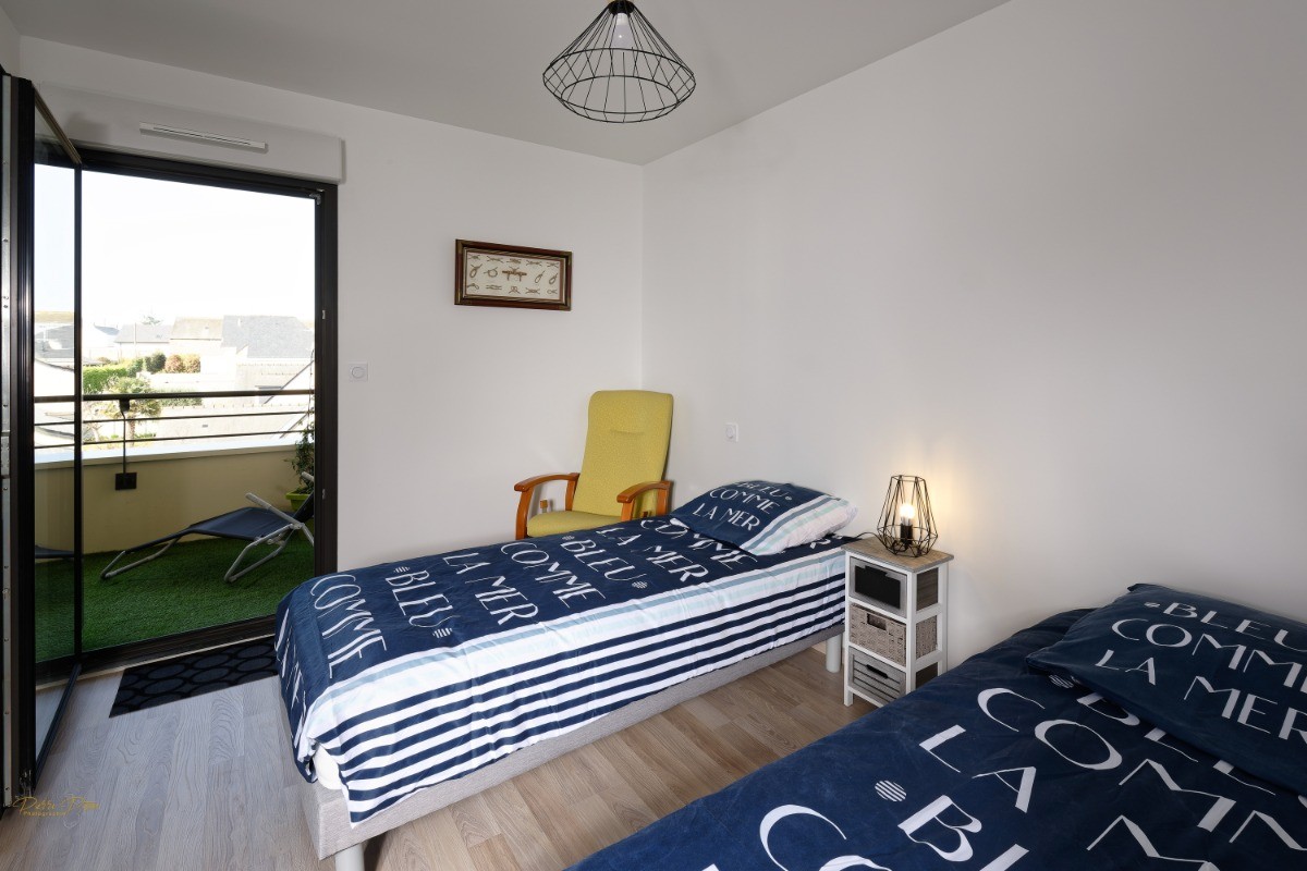 Lits Séparés chambre  avec  accès au  balcon