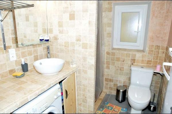 Bathroom with walk-in shower
