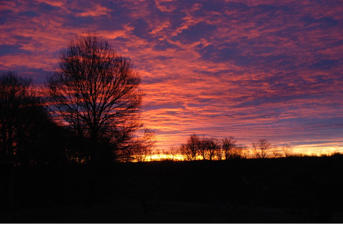 Le coucher du soleil