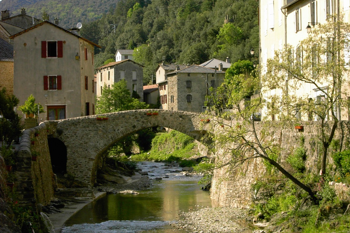 Vue du village de St André de Valborgne