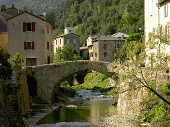 Vue du village de St André de Valborgne