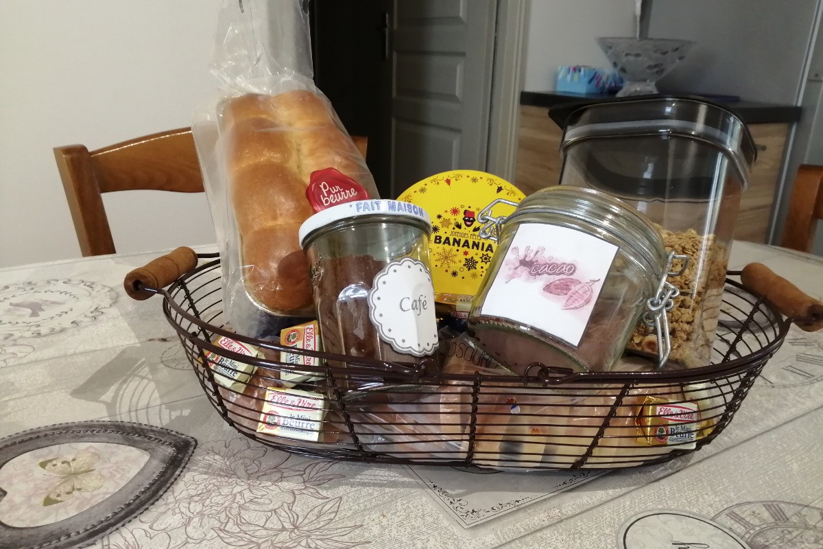 Grand gîte dans le Morvan - Petit déjeuner