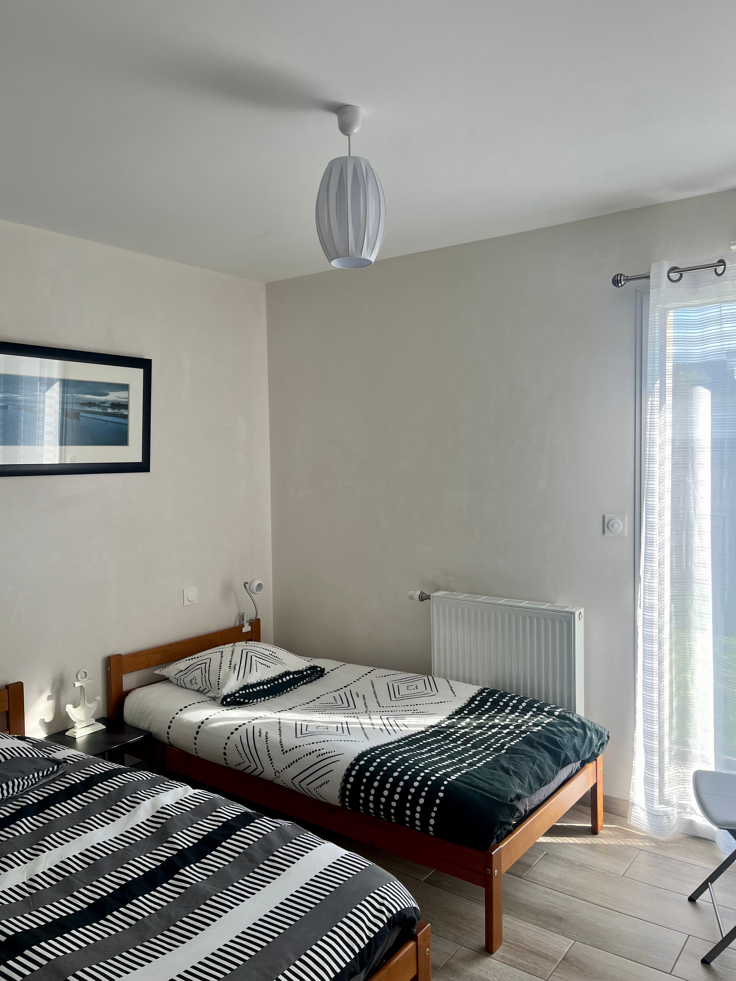 Chambre 3 avec 2 lits de 90