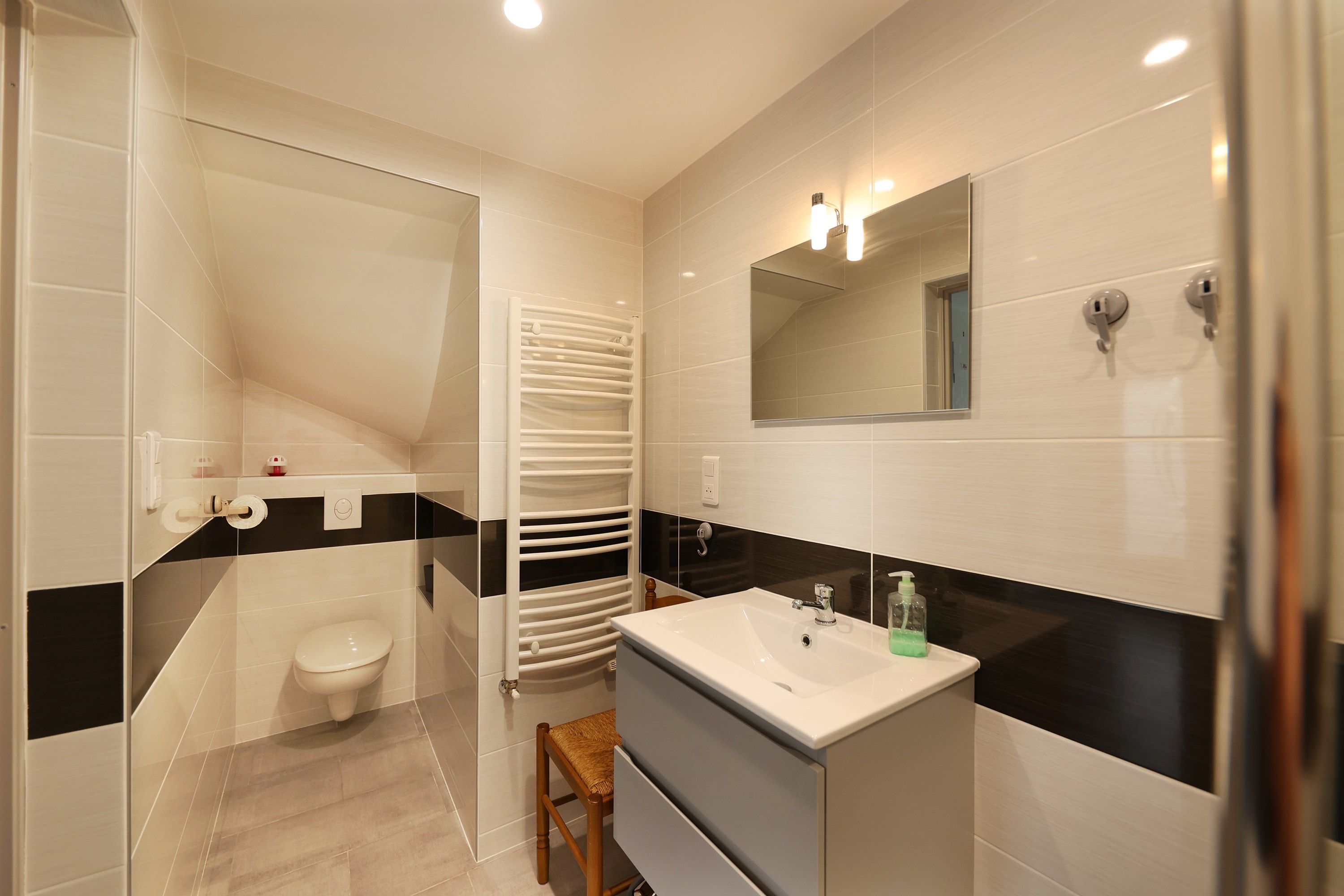 Shower room - Gîte with terrace, in a peaceful setting in the heart of nature, near Gérardmer