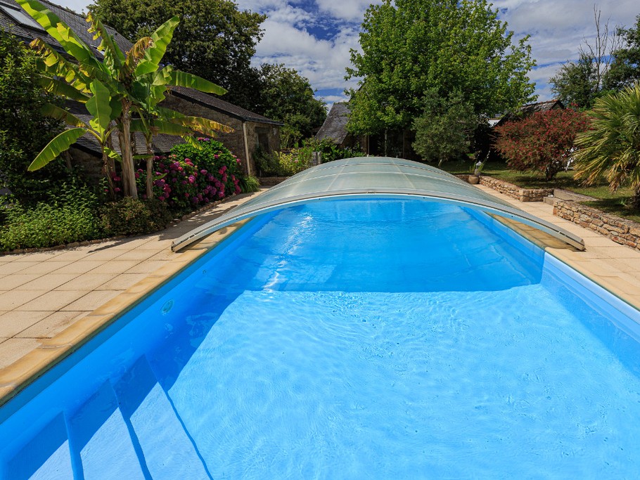 piscine chauffée par le dome