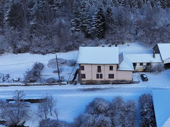 Vue aérienne de la Maison de Marie
