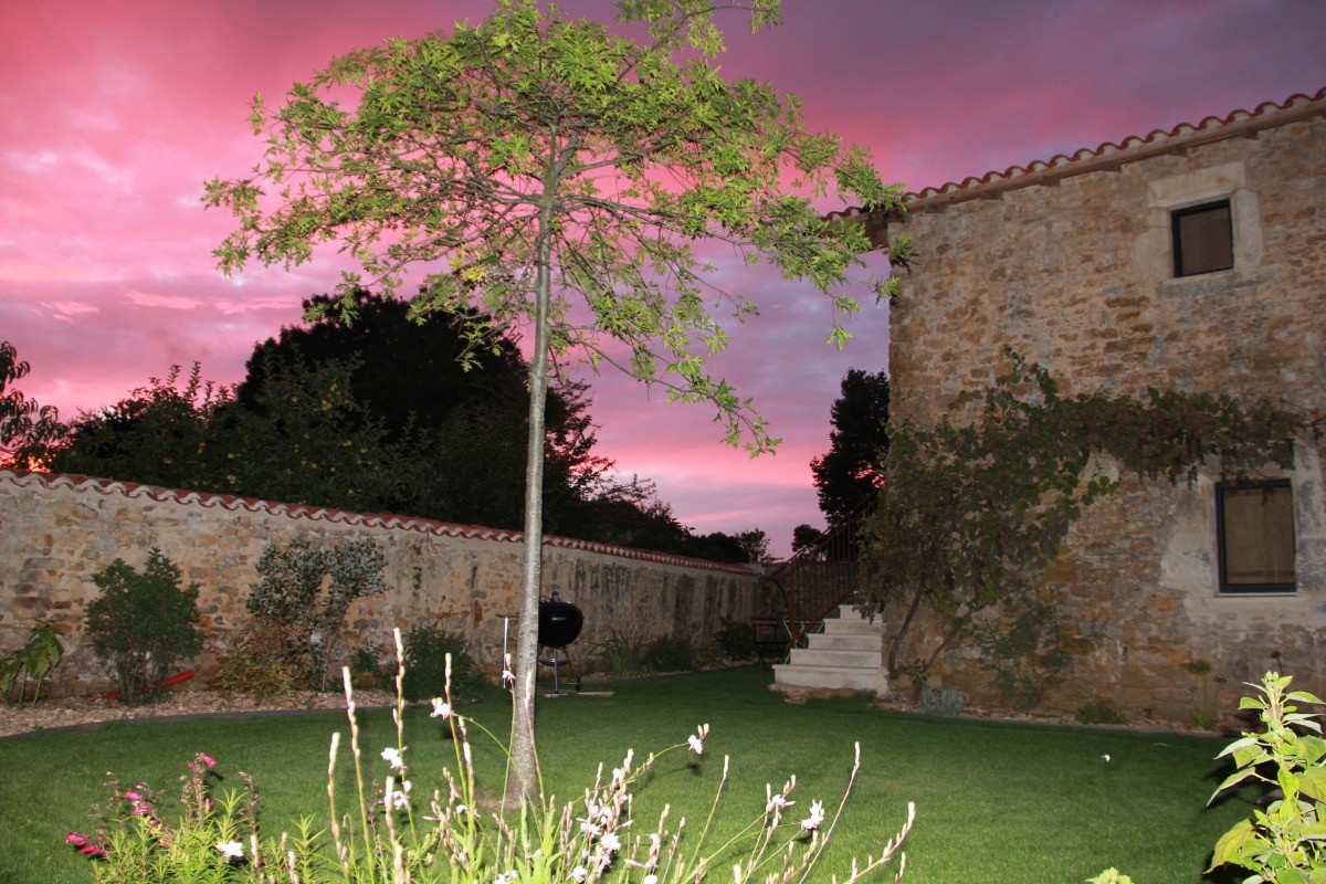 Coucher de soleil sur le Domaine