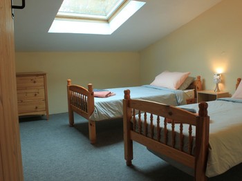 A l'étage, une troisième chambre double