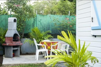 Garden with barbecue