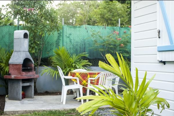 Garden with barbecue