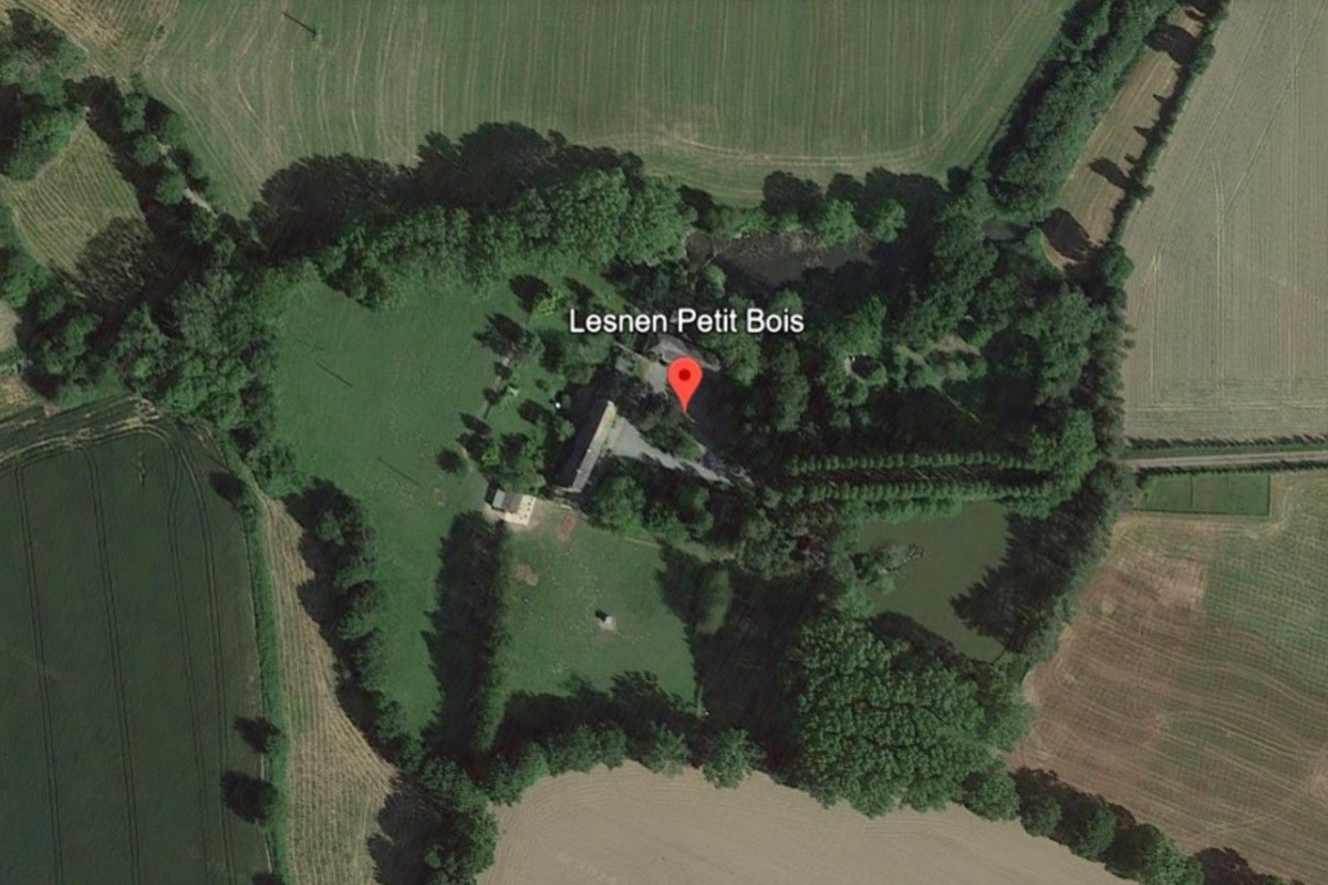 Vue aérienne du Domaine Lesnen Petit Bois